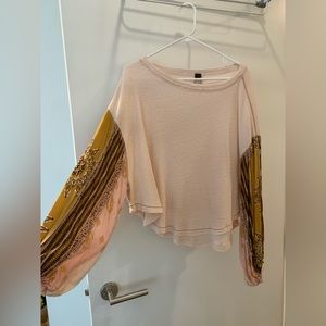 Free people balloon sleeve top